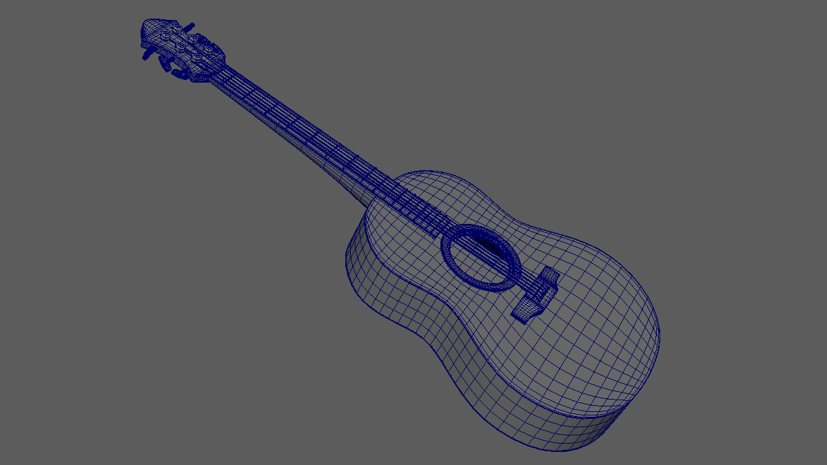 Guitar Wireframe