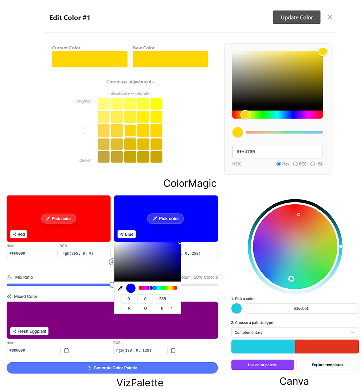 Related Color Pickers